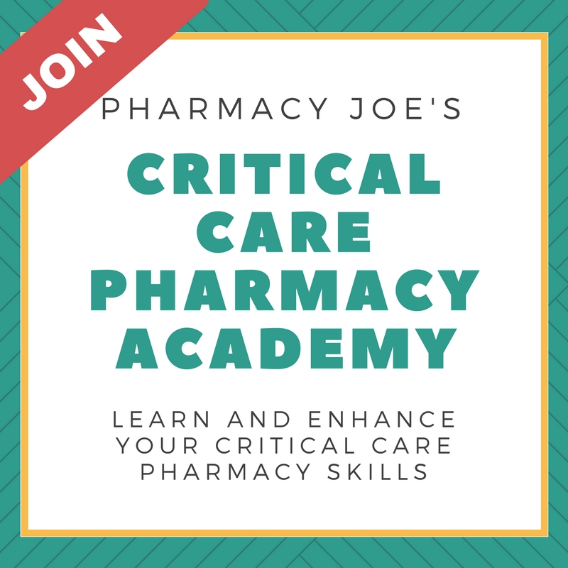 critical care pharmacy academy